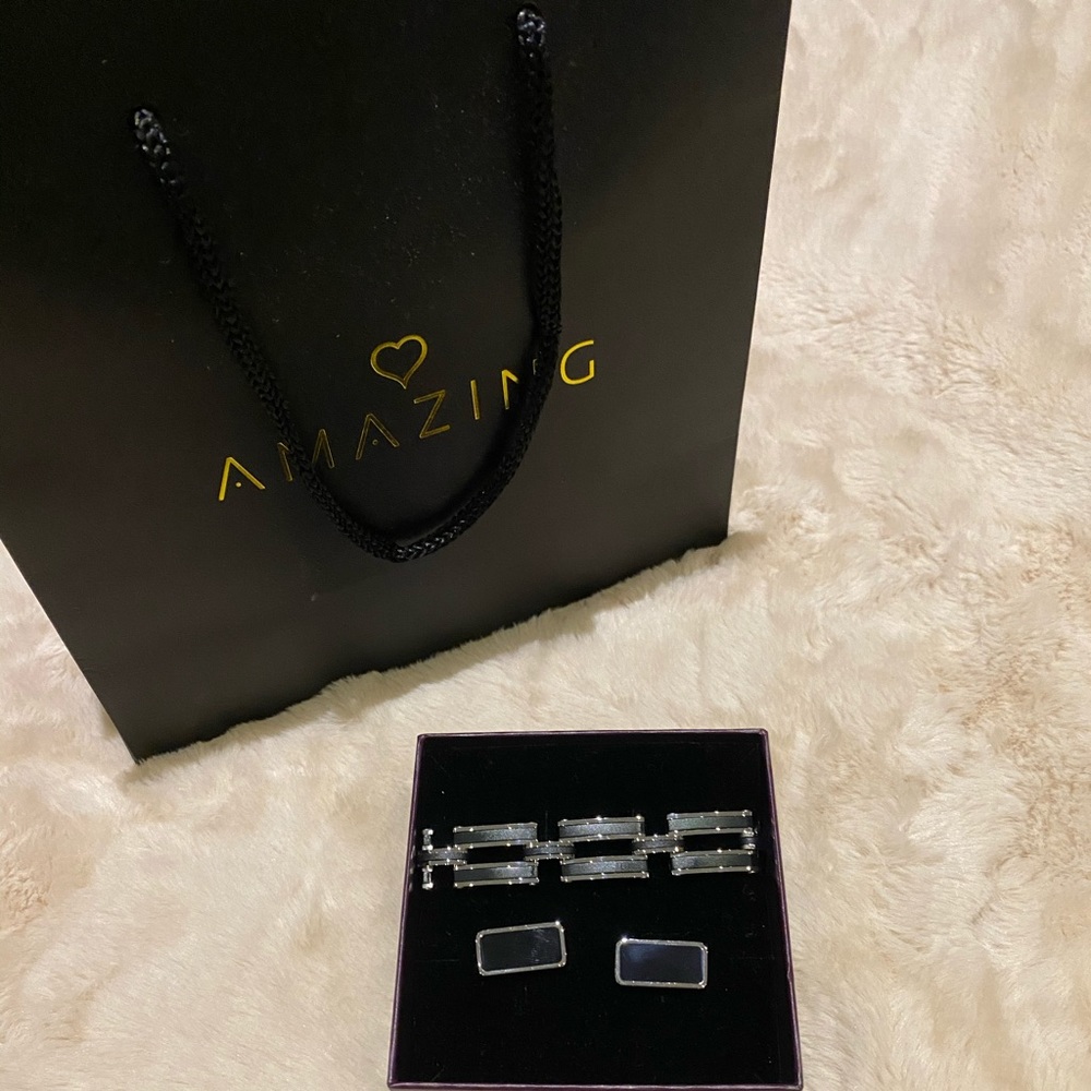 🎁Gift Idea🎁Cufflinks and bracelet by Amazing